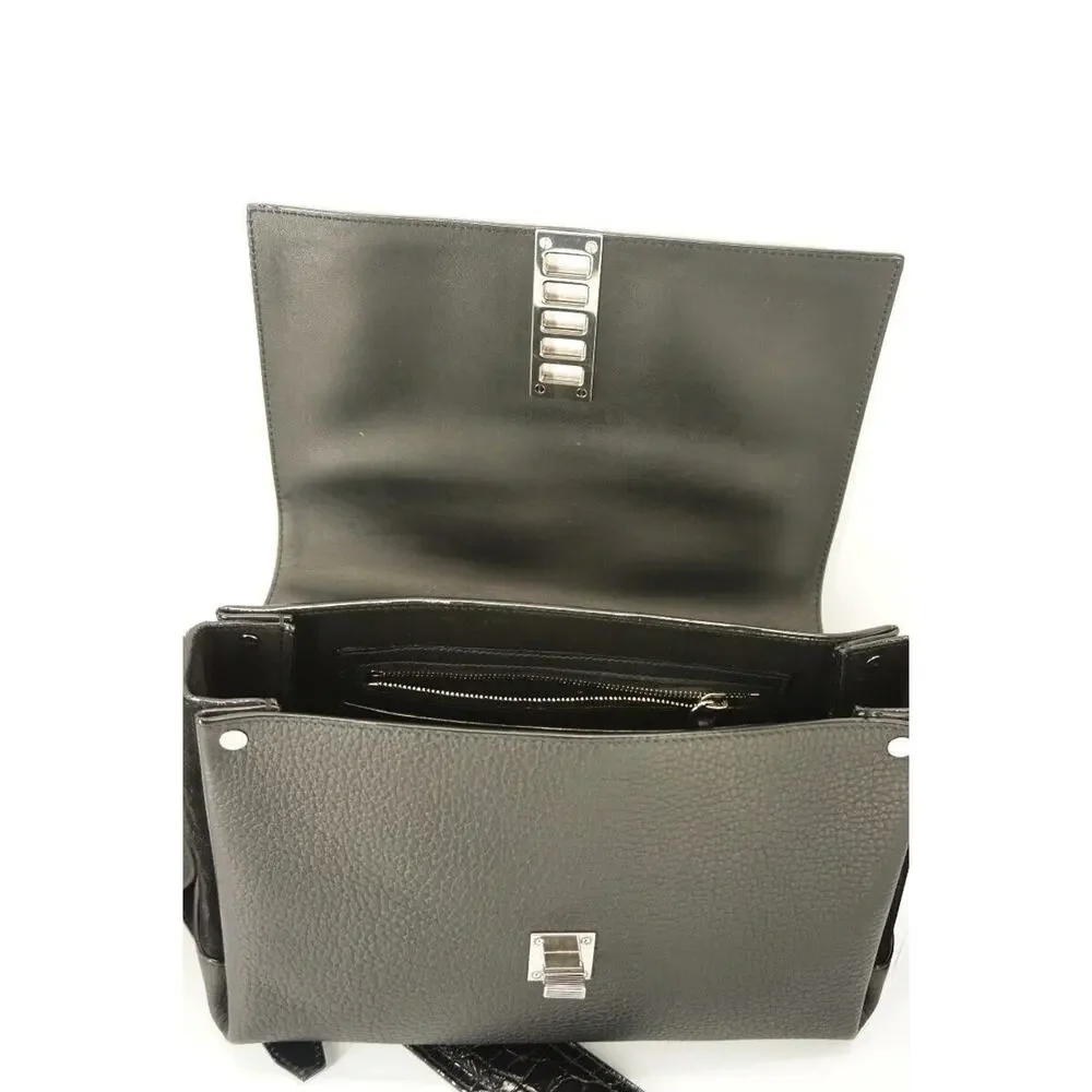 Proenza Schouler Black Leather Elliot Mini Shoulder Bag New Crossbody PS1
